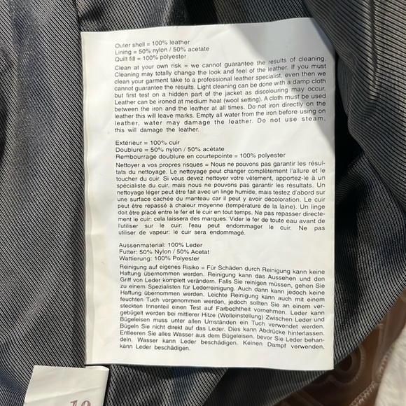 Vintage Designer Pelle Pelle leather jacket, size 58 - Picture 8 of 16